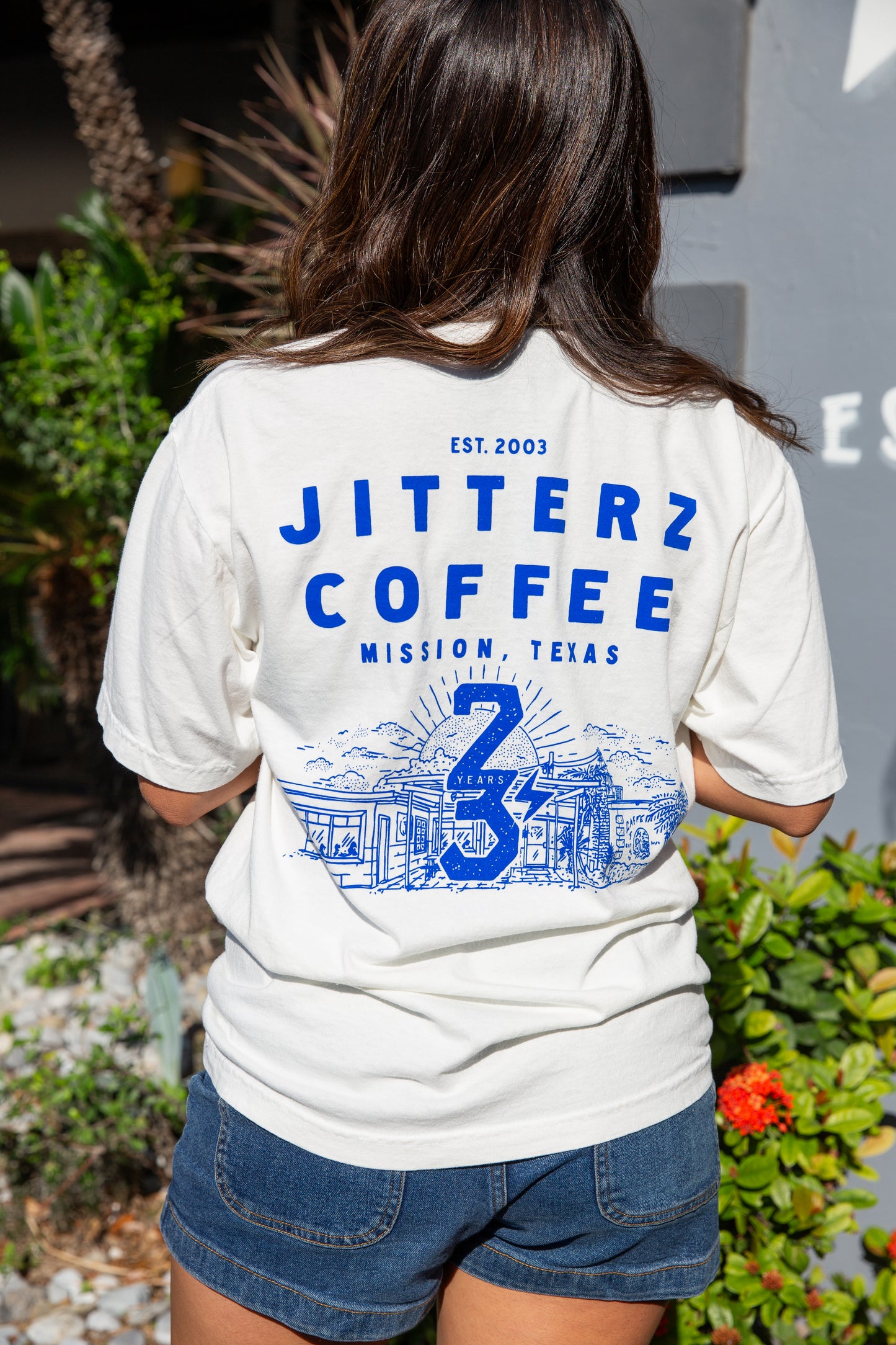 "23 YEARS" TEE - WHITE/BLUE