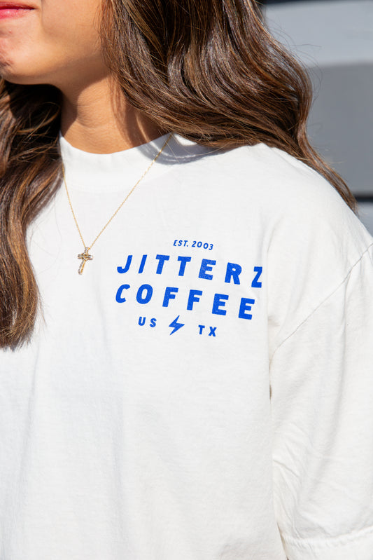 "23 YEARS" TEE - WHITE/BLUE