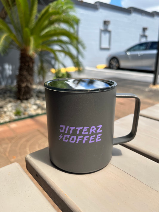 Grey/Purple Camper Mug